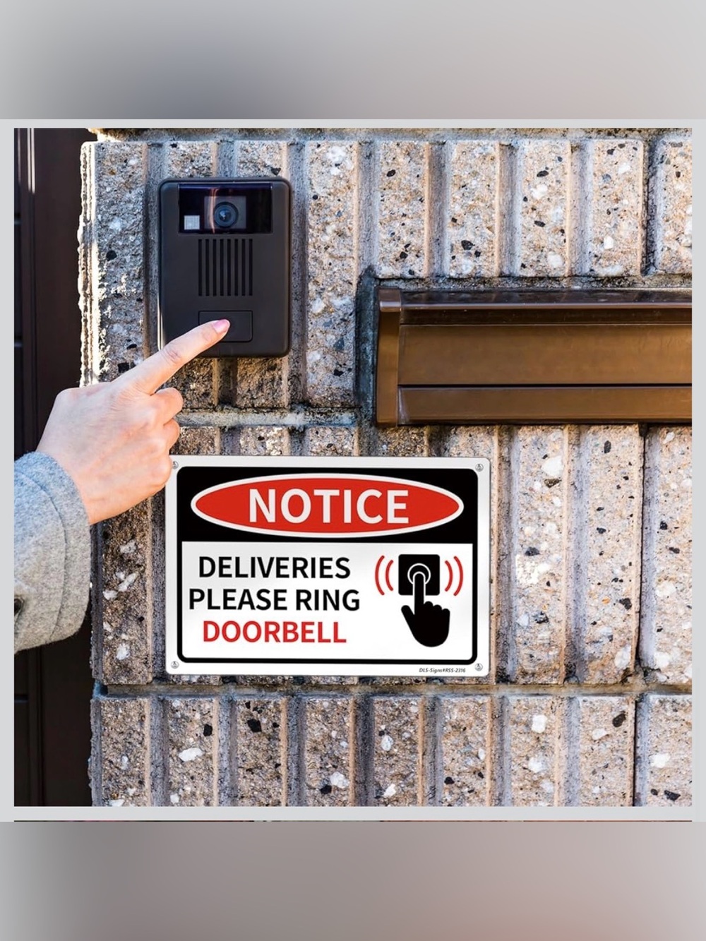 Doorbell Notice Sign - Picture 5 of 7
